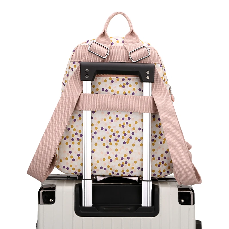 Vento Marea-mochila escolar para chicas adolescentes, bolso de hombro de nailon impermeable, con estampado Floral, 2021