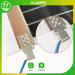 Special Silver Copper Clamps Floor Heating Film Connector Accessories