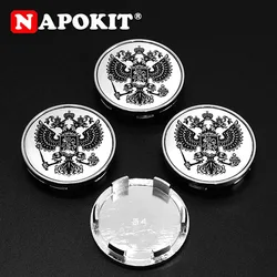 4Pcs 54mm Russian National Shield Logo Car Wheel Center Cap Hub Cap for LADA TOYOTA NISSAN Hyundai KIA Chevrolet Mitsubishi Ford