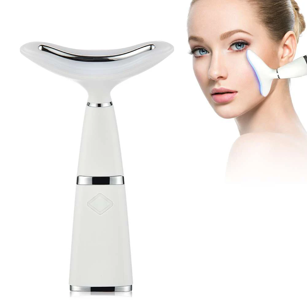 Face Lifting Tool Remove Double Chin Neck Massager Beauty Device Lifting Remove Wrinkle Line LED Photon Therapy Sonic Vibration