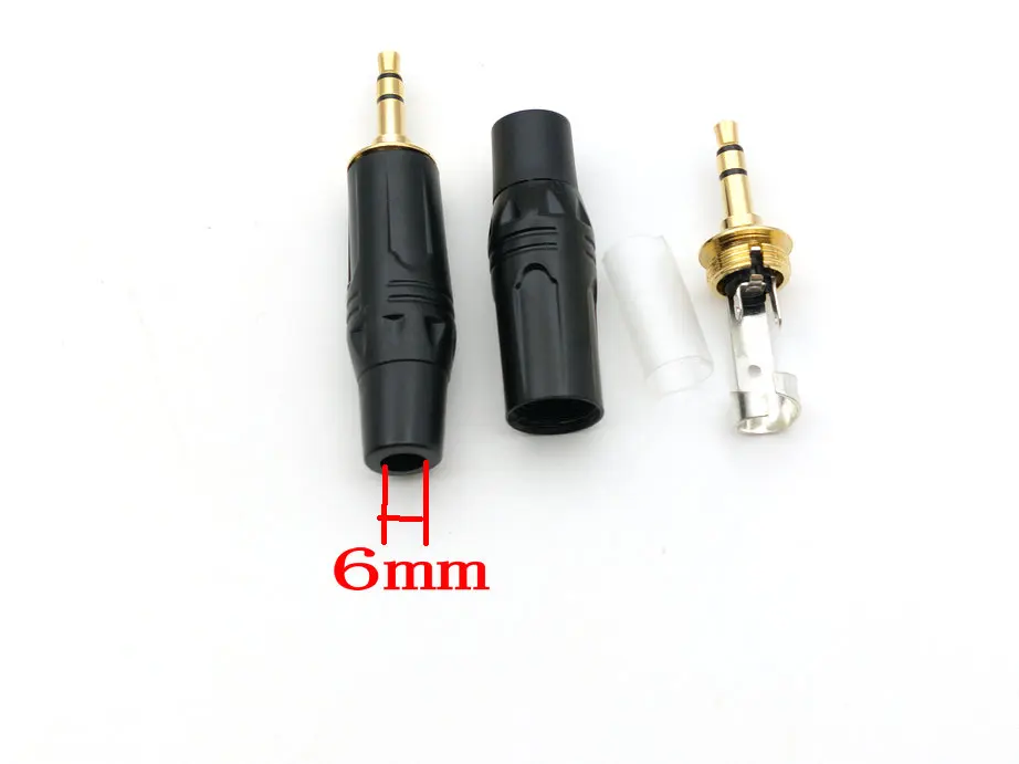 50pcs 3.5mm Stereo For Repair Headphone Jack Plug Cable Audio Connector Mini 3 5mm Jack New