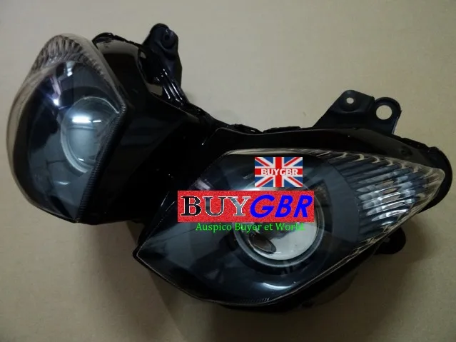 Clear Smoke For KAWASAKI ZX-6R 2009 2010 2011 2012 2013 and ZX10R 2008 2009 2010 Headlight Lamp Assembly