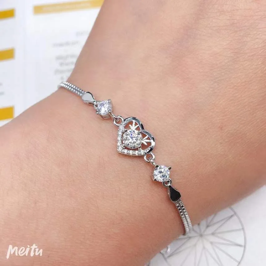 

Moissanite D VVS Women's Bracelet 925 pure silver diamond bracelet latest style hot sale promotion