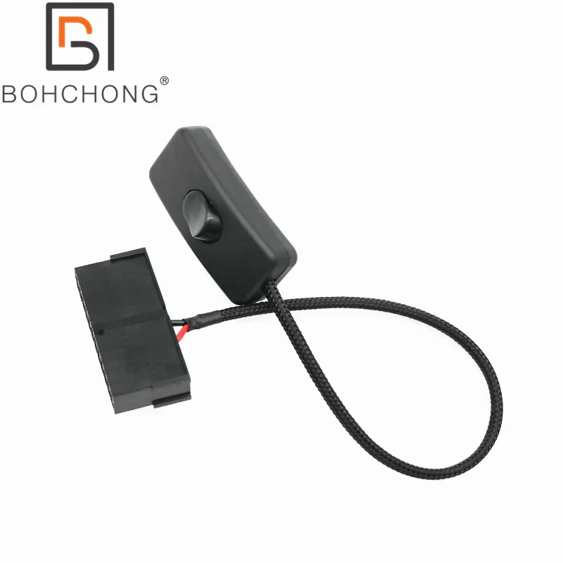 

Premium ATX 24Pin Female Power On Off Switch Adapter Start Jumper Cable Power No-load start Line Touble Testing Cables