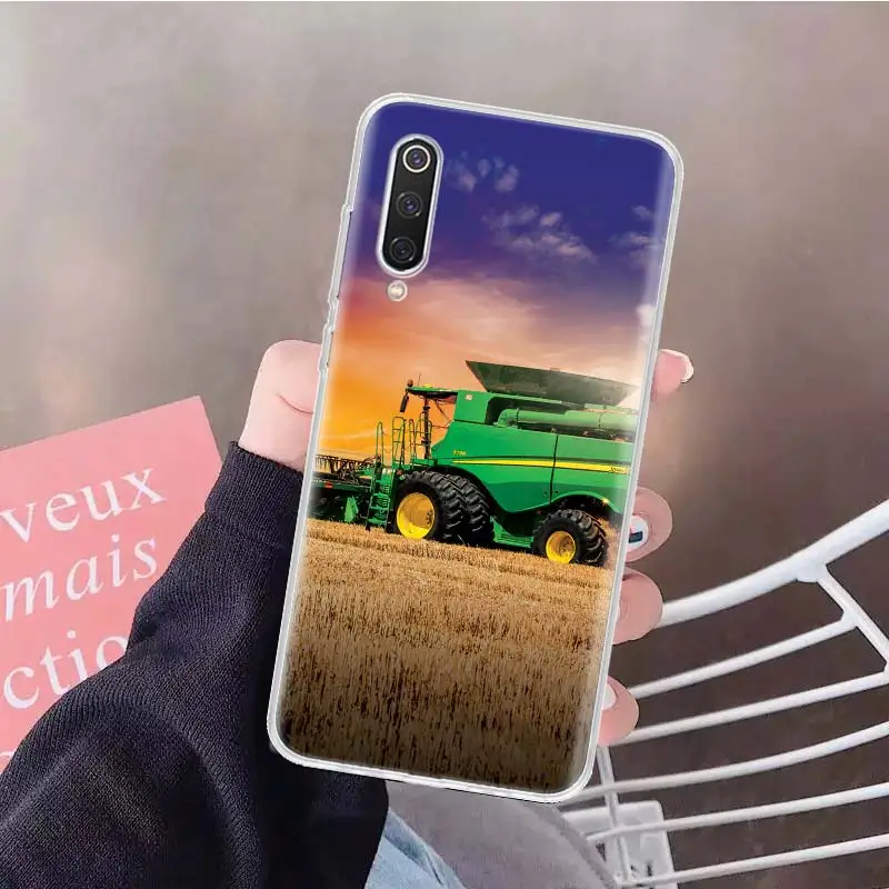 Farm Vehicle Tractor Soft Phone Case For Xiaomi Redmi Note 12 12S 13 11 11S 10 10S 11T 11E Pro Plus 9 9S 8 8T 7 Shell Cover Case