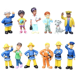 12 PCs/Set Feuerwehrmann Sam von Cartoons Anime Fire Fighting Figure Model PVC Doll Toys Boy Girl Spielzeug für Kinder Geburtstag Weihnachtsgeschenk 6 Hauptverkäufe Mobi Jun - №3