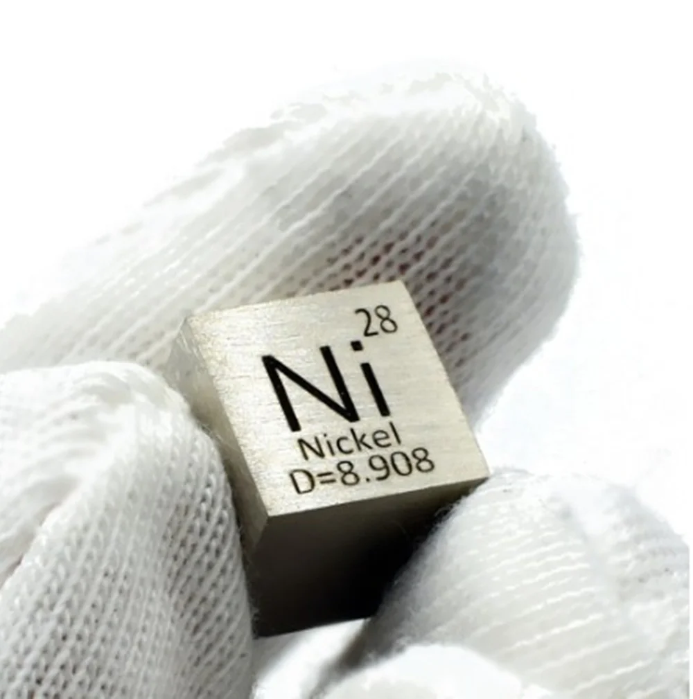 Elemental Cube 10Mm Metalen Kubus Van Niobium, Titanium, Nikkel, wolfraam En Koper Voor Periodieke Tafel Collectie En Cadeau Display