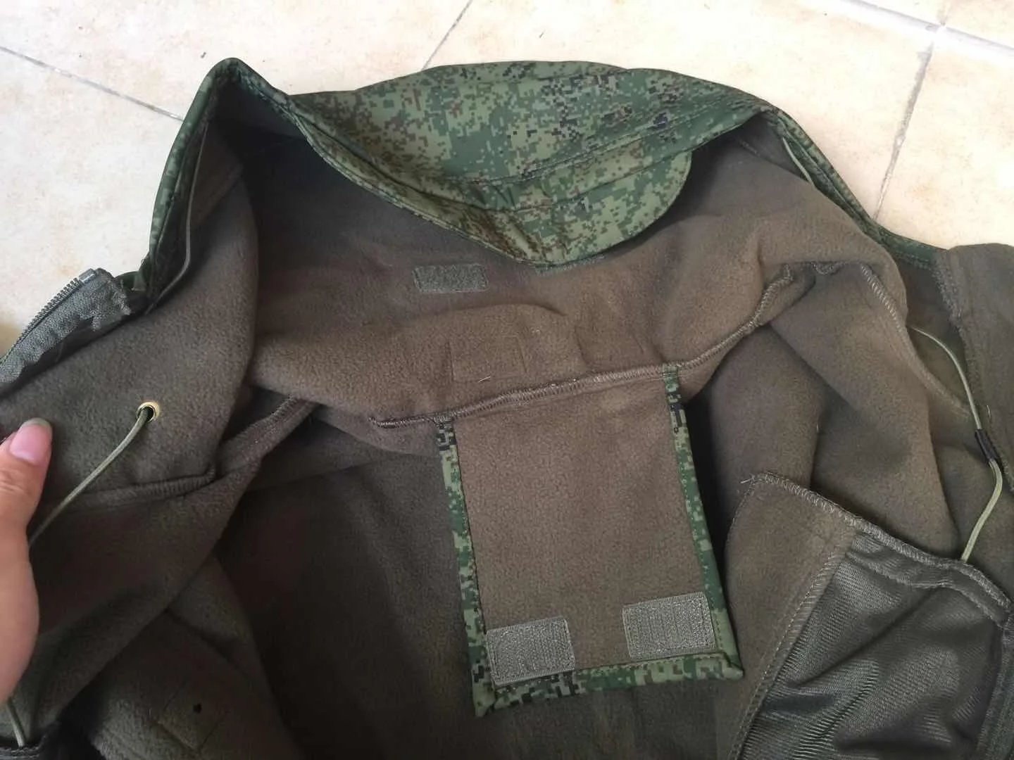 EMR Selva Digital Camuflagem Uniforme Militar, Jaqueta Militar do Exército da Rússia, Tecido velo interno, Roupas de caça impermeáveis