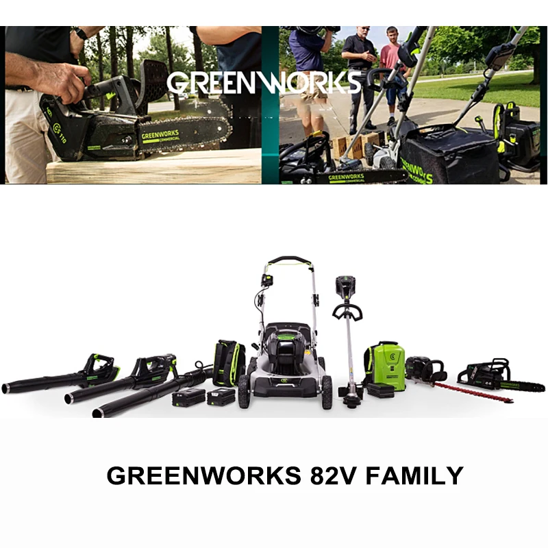 Hàng Mới Về Greenworks 82V 16-Inch Không Dây Không Chổi Than Đầu Gắn Dây Tông Đơ Cắt Cỏ Tông Đơ Cắt Công Cụ Chỉ Đổi Trả Miễn Phí
