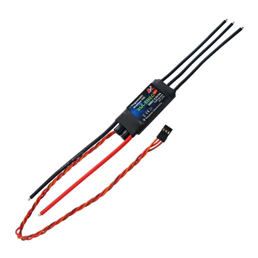 

Maytech MT45A-SBEC-FP32 Sbec 45A Speed Control ESC For Model Airplane Jet Electric Motor Electric Rc Airplane Aeroplane