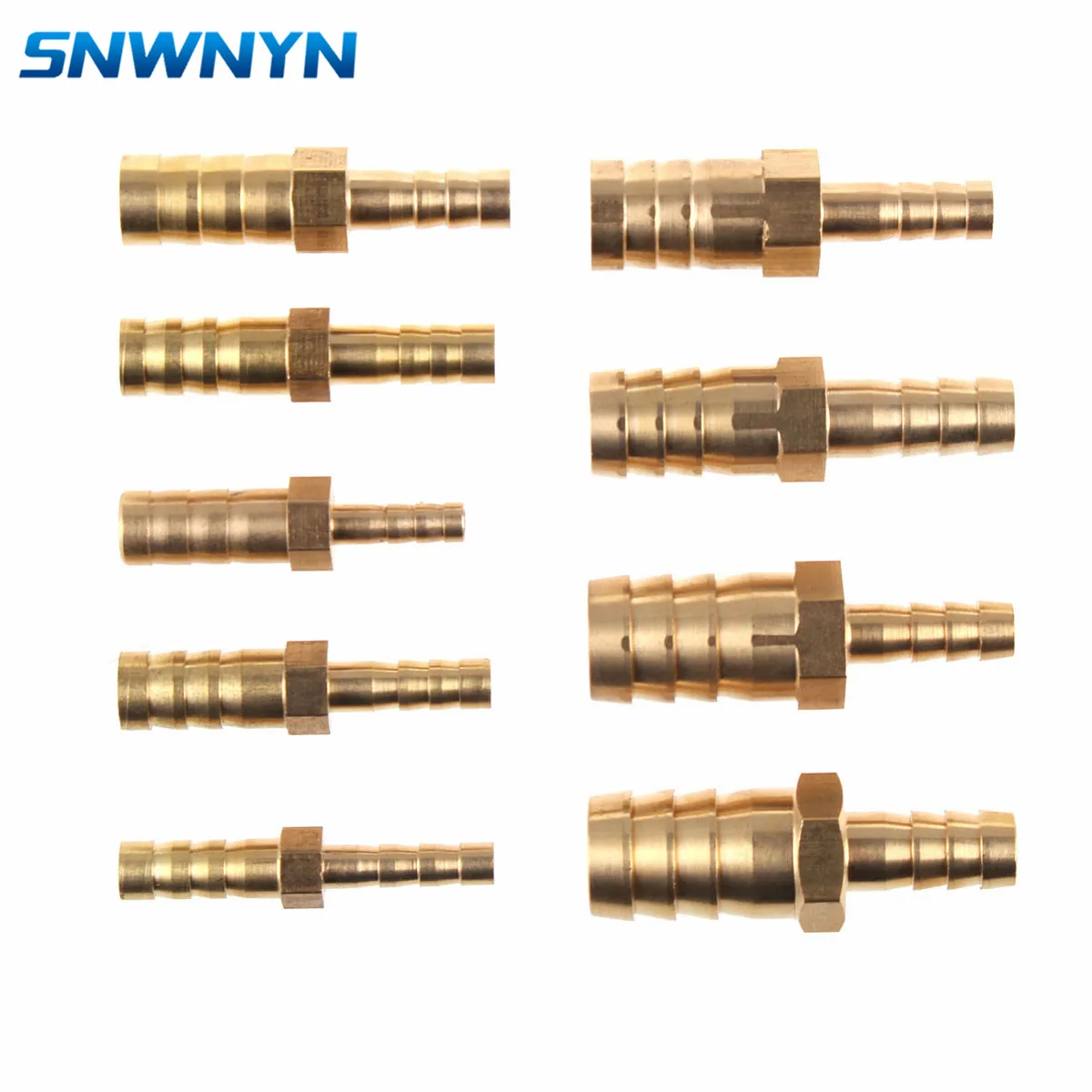 

Brass Reducing Straight Hose Barb 2 Way Pipe Fitting Reducer Copper Joiner Splicer Connector Coupler Adapter For Fuel Gas Water