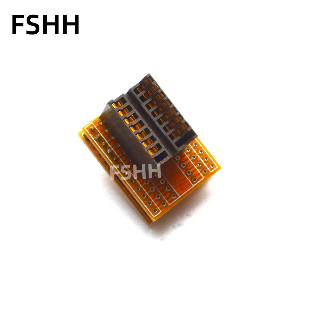 FSHH ATtiny24 tiny44 tiny84 DIP14 to DIP8 adapter CH2015 CH2016 dedicated test socket