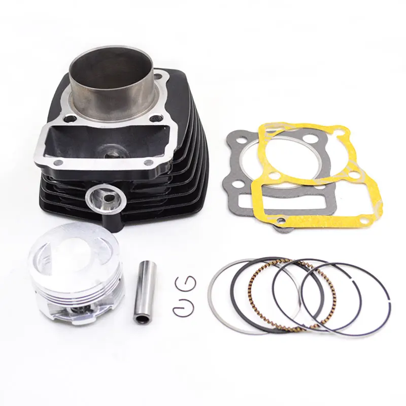 Black Motorcycle Cylinder Kit STD 56.5mm Big Bore 62mm for KEEWAY SUPERLIGHT 125 125cc 150cc