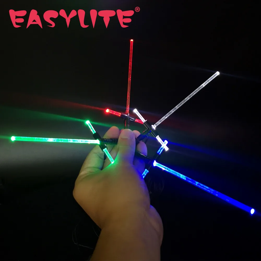 

Led Light Big Cross Lightsaber Sword About 15cm Length For 75117 Kylo General Grievous White Storm USB Cable Connection DIY Toys