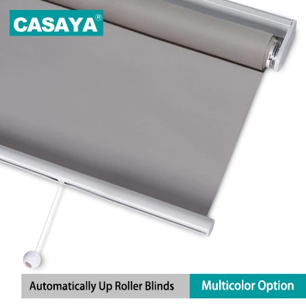 100% polyester Spring roller blinds Daylight and blackout fabric Child Safety design Cordless window blinds for office/kitchen