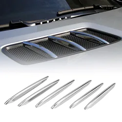 For Mercedes Benz R172 SLK SLC Class AMG 2011-2019 Front Engine Hood Air Vent Trim Grill Fins Chrome Bonnet Outlet Cover Strip