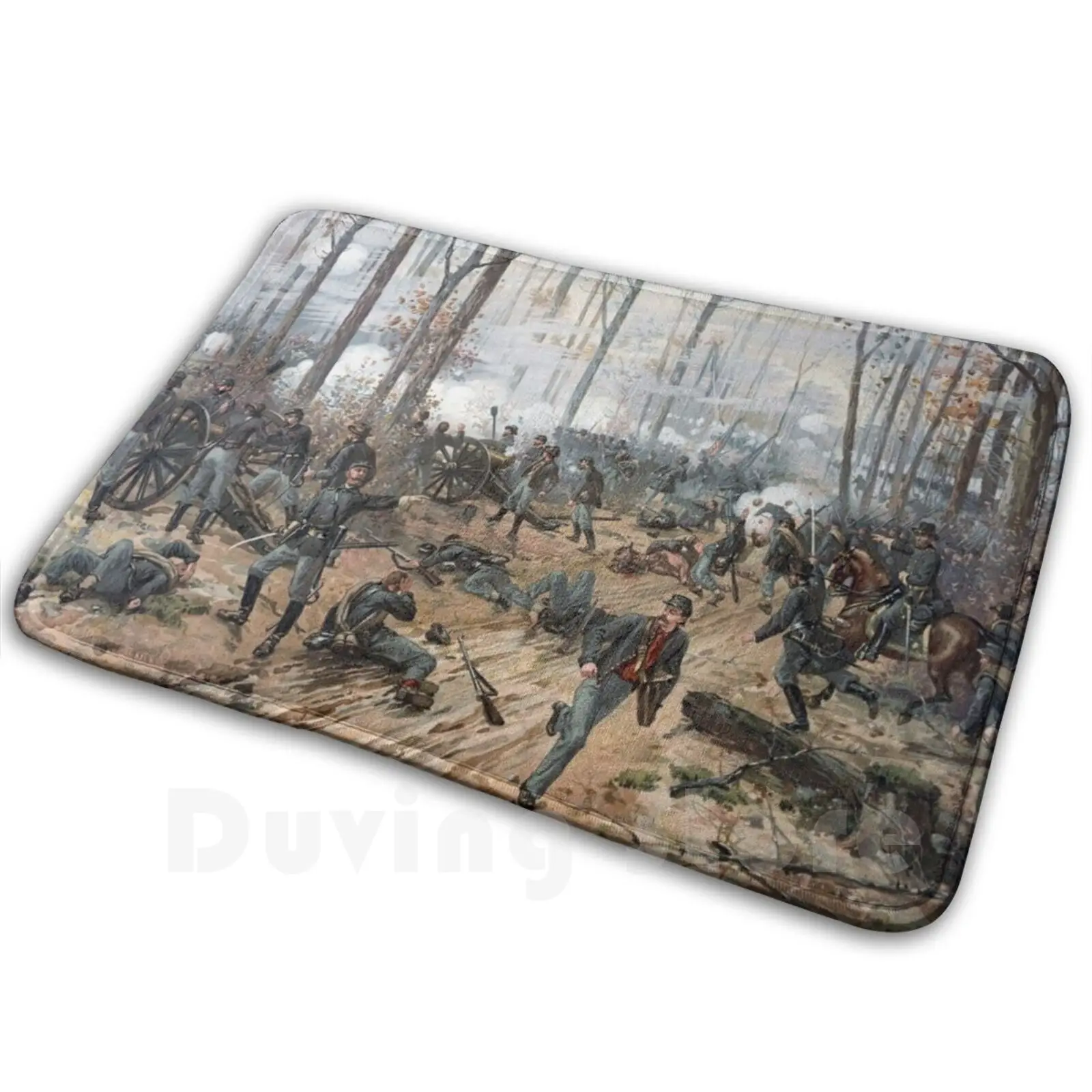 Battle Of Shiloh-Civil War Carpet Mat Rug Cushion Soft Non-Slip Civil War Union Shiloh Battle Battlefield Military American