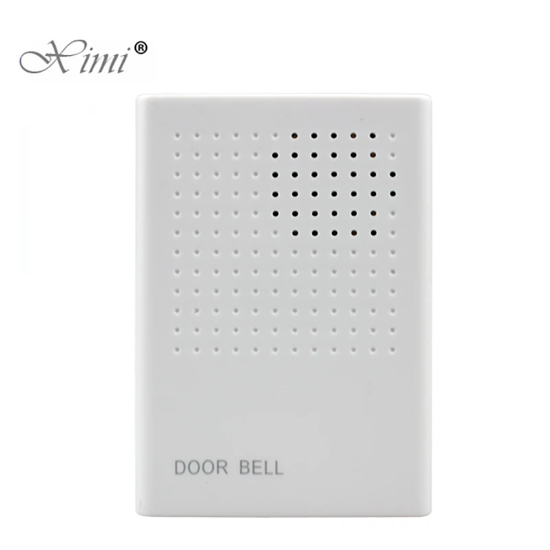 

Wired Door Bell Chime DC 12V Vocal Wired Doorbell Welcome Door Bell For Office Home Security Access Control System White