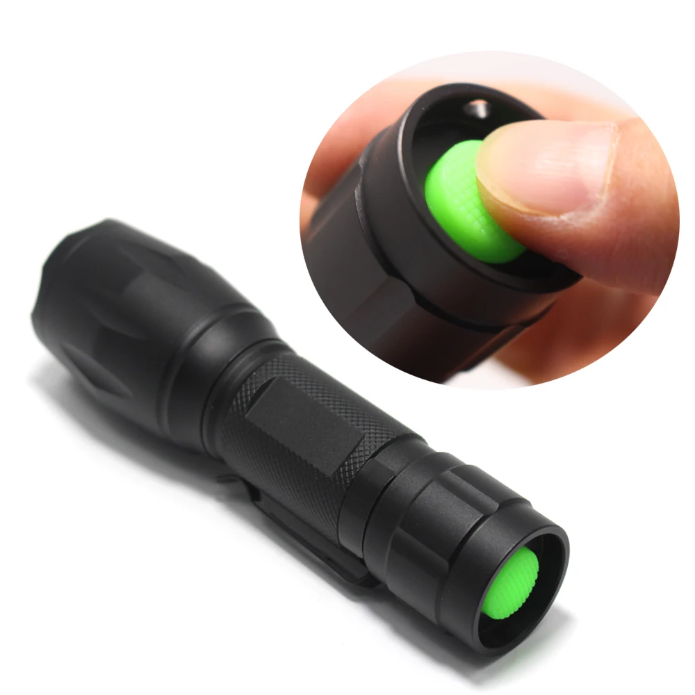 2 in1 UV Flashlight Light UV LED zoom Flashlight Lamp For Safety Purple Light Torch UV Detection Urine Catch Scorpions Torch