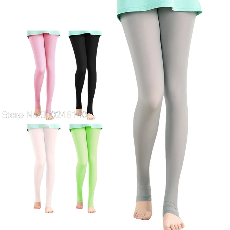 PGM 10 Color High Elasticity Socks Women Golf Clothes Sunscreen ice silk Female Leggings Pants Tennis/Badminton Outdoor Stocking