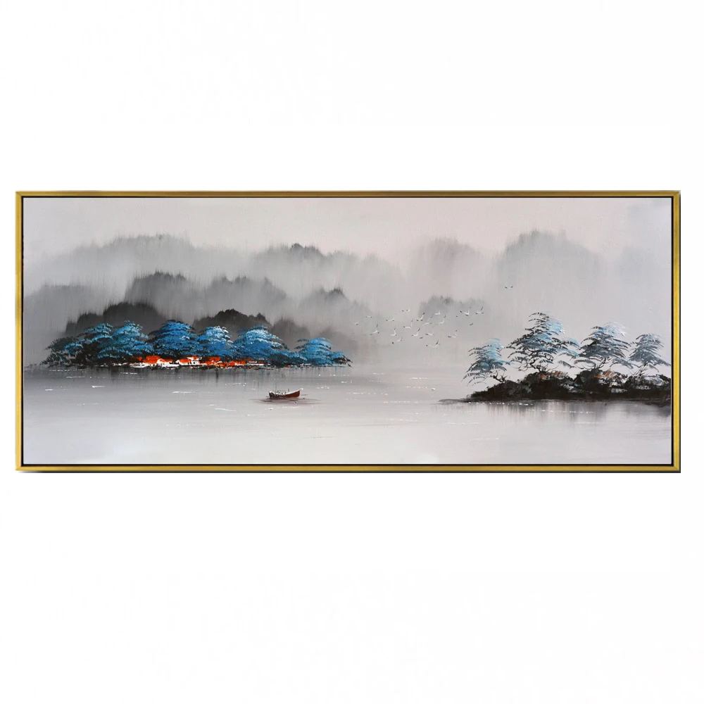 Oil Painting Chinese painting Hand painted world famous paintings Modern Chinese landscape painting Landscape art 2020082204