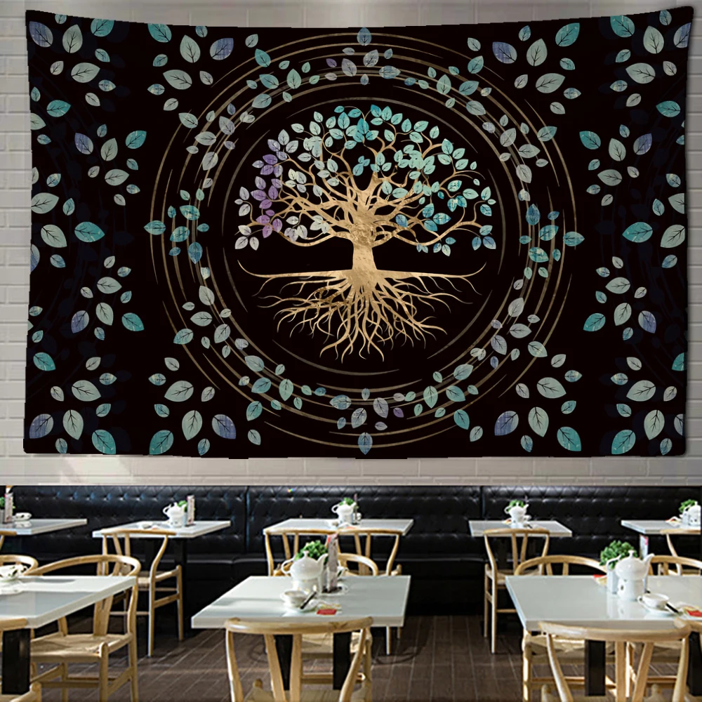 Life Trees Tapestry Wall Hanging Psychedelic Magic TAPIZ Bohemian Hippie Wishing Tree Sofa Cushion Home Decor