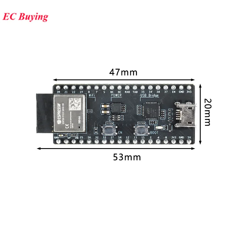 ESP32-PICO-KIT -DevKitM-2 Entwicklungsboard ESP32-PICO-V3 ZERO-DEVKIT Sip ESP32 SoC Chip WiFi Wifiless Bluetooth-kompatibles Modul – Detail 7