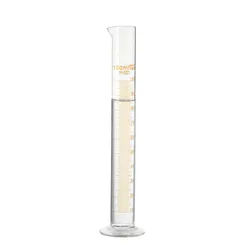 Glass Measuring Cylinder 100 ml Professional Lab Graduated Cylinder Chemistry Lab Glass Standard Measurement Cup Grade A 1/PK