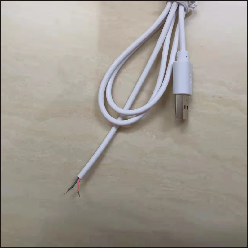 1 Meters DC5V ON/OFF USB switch wire desk lamp Cool light strip switch power cord monochrome panel switch wire.