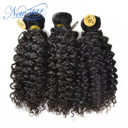 New Star Brazilian Afro Kinky Curly Hair Extension 3 Pcs Weft 100% Virgin Human Hair Weaving Intact Cuticle Thick Bundles
