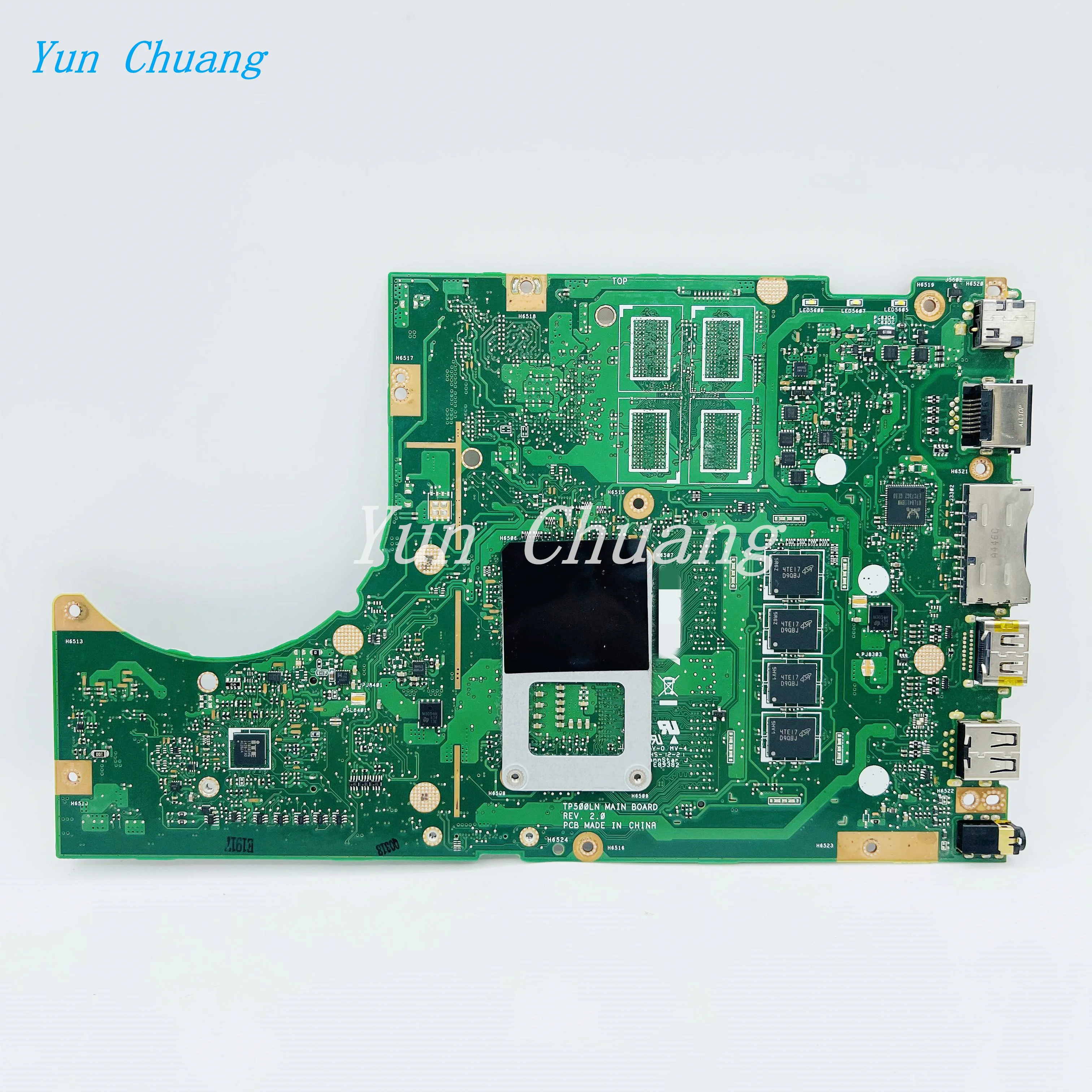 TP500LN TP500LA Motherboard For Asus TP500L TP500LN TP500LA laptop Motherboard With i7-4510U/4500U CPU 4GB-RAM GM test 100% ok