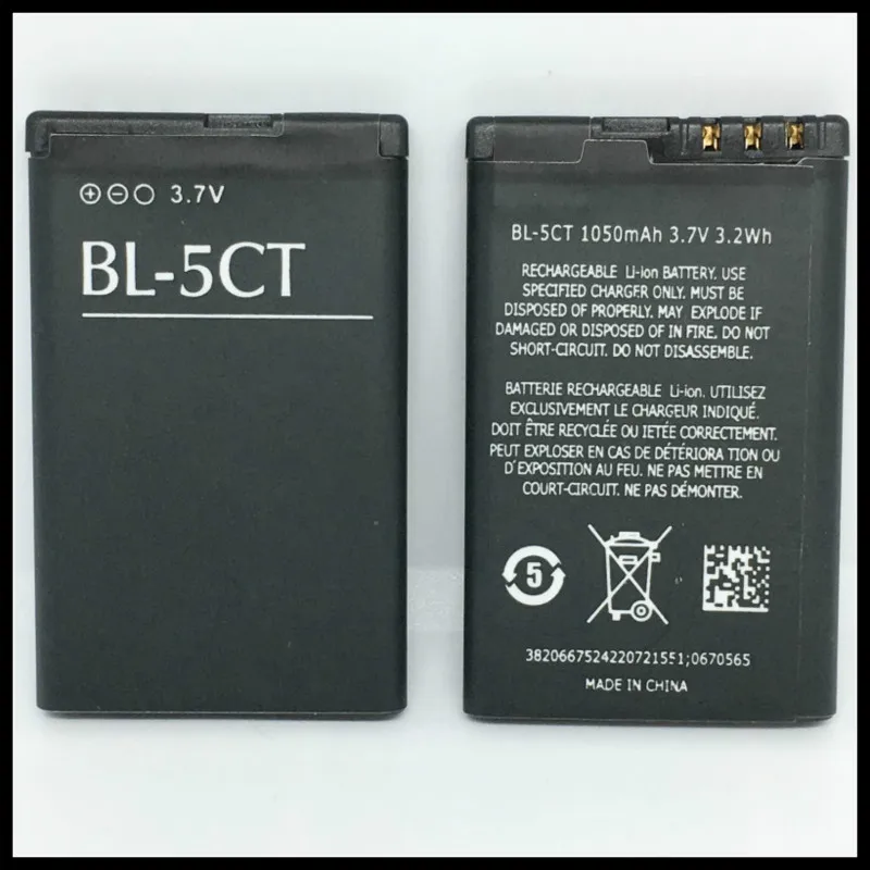 Battery BL-5CT BL 5CT BL5CT Rechargeable Replacement battery for Nokia 5220XM/6303C/6730C/C3-01 C5-00/C5-02 C6-01 3720 battery