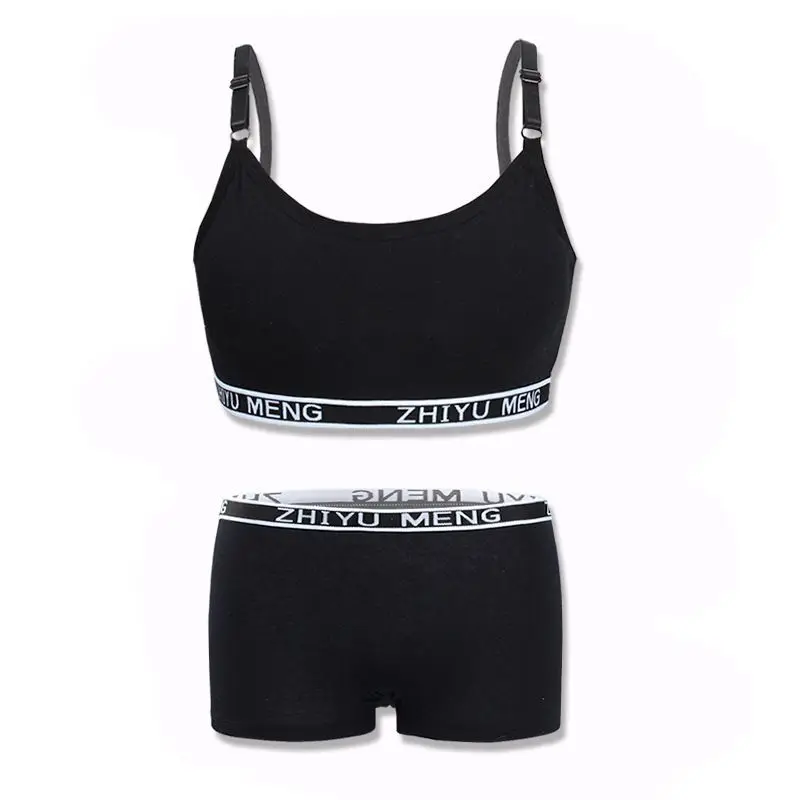 Young Girls Underwear Set Teenage Clothes Sets Teenager Sport Underwear Training Bra For Girls Teen Bra And Panties Sets 8-14Y