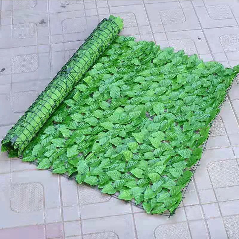 Artificial Plant Green Leaf Decoration Fence Leaf Balcony Shelter False Green Leaf Garden Courtyard Fence Decoration Grass Wall