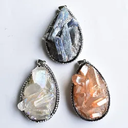 2020 New Hot Fashion natural stone crystal Necklace Pendant for jewelry making wholesale 3pcs/lot free shipping