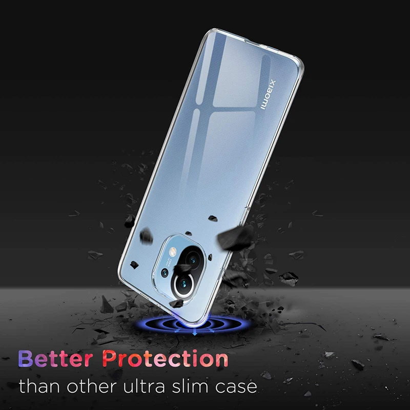 Ultra Thin Clear Soft TPU Case For Xiaomi Mi 11 Redmi 9T 9A 9C Note 10 10S 9S 8T 9 8 7 6 5 Pro 4X 8A 7A 6A 5A 4A Phone Case