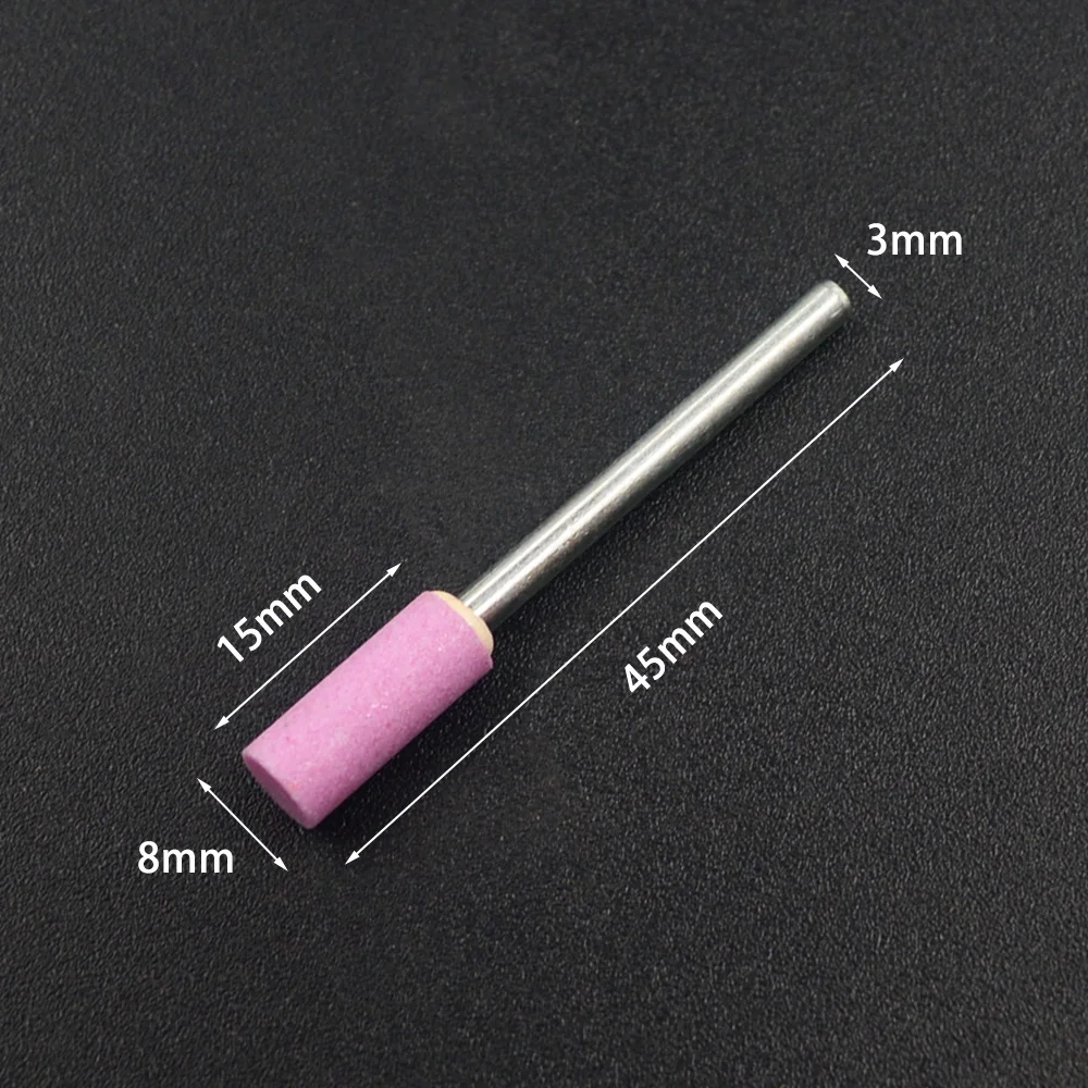 10 teile/satz 3*8mm Schleif Montiert Stein Für Dremel Rotary Werkzeuge Schleifen Stein Rad Kopf Dremel Werkzeuge Zubehör