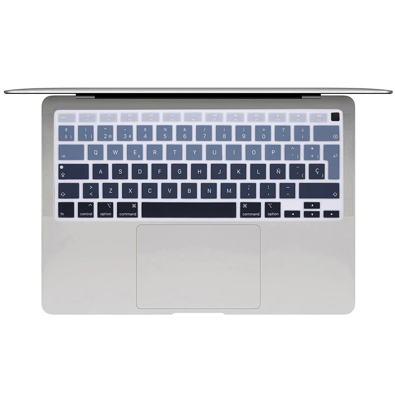 For MacBook Air 13 2020 Keyboard Cover EU Spanish Keypad Protector Skin for New Mac Book Air 13 with touch bar ID A2179 Ombre