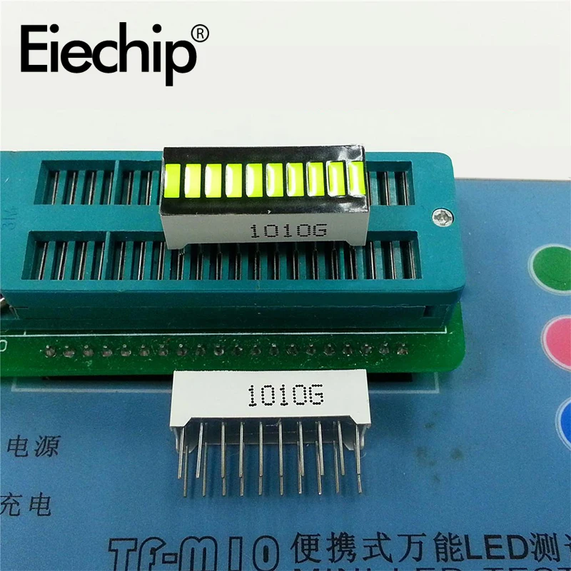 Led Display Module red blue green light bar,10-segment LED digital tube 20 pins 8 character 25x10mm DIY LED displays for Arduino