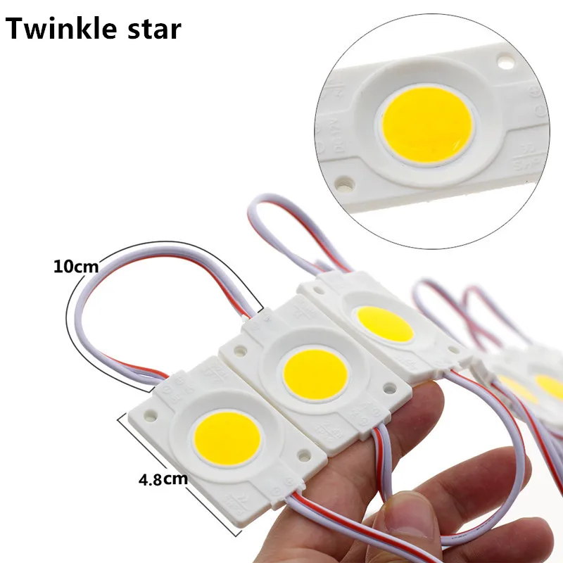 LED-module 12V COB-licht Advertentieontwerp Teken Achtergrondverlichting Winkelbanner Waterdicht IP65 Wit Rood Groen Blauw Geel Roze 10 stuks