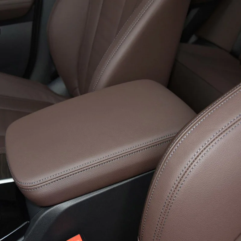 Genuine Leather Car Interior Center Console Armrest Box Cover For BMW X3 F25 E83 G01 X4 F26 G02 Series 1 7 740I E81 E82 E87 X1 - Image 6