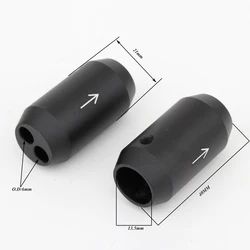 HIFI Audio Pants 2x 6mm hole Y Splitter RCA Cable Speaker Cable Wire Pant Alluminium 21mm to 2*7mm Boot With Arrow