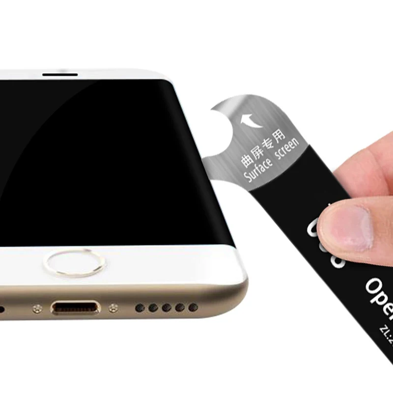 Spudger di leva antistatica in acciaio inossidabile flessibile Ultra sottile a doppia testa con schermo LCD curvo per telefono cellulare 3Pcs