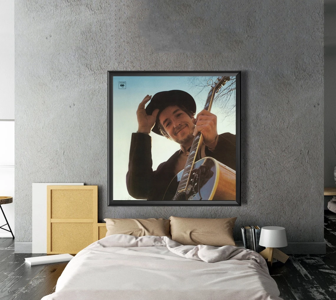 Bob Dylan Nashville Skyline Music Album Poster Canvas Print Rap Hip Hop Music Star Singer Wall Painting Decoration