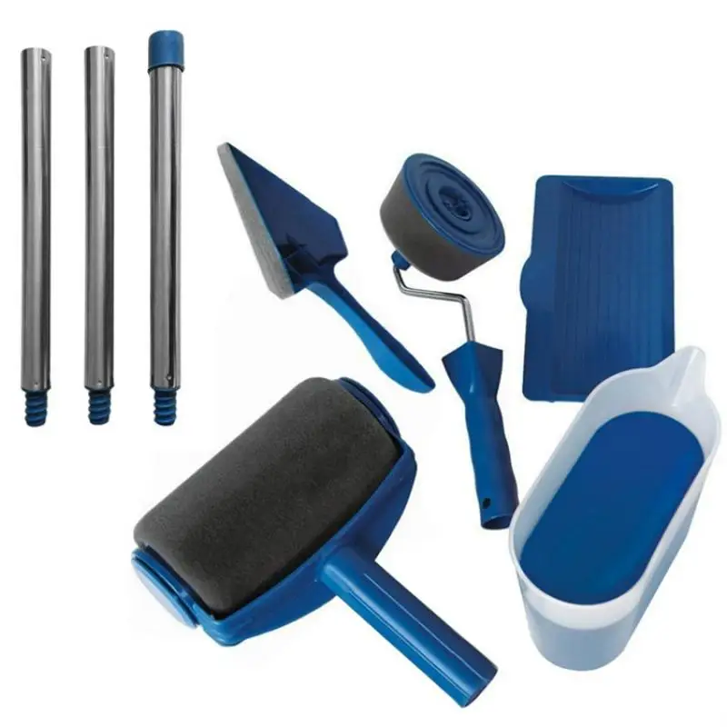 6pcs/set no seam Paint Runner Pro by renovate Roller Brush Handle Tool Wall Paint Roller Wall Painting for Home Office