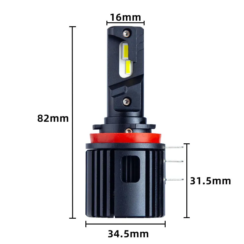 DAWNKNIGHT-Lámpara Led H15, Faro de 12V, 6000K, 15000LM, para Ranger Explorer, Golf 6, A3, A6, Vito