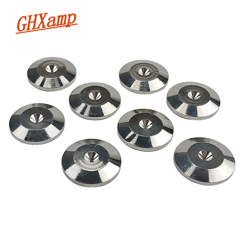 GHXAMP 8pcs Speaker Spike Pad Universal Audio Suspension Pad Hifi Floor Stand Feet For CD Player Amplifier Subwoofer Loudspeaker