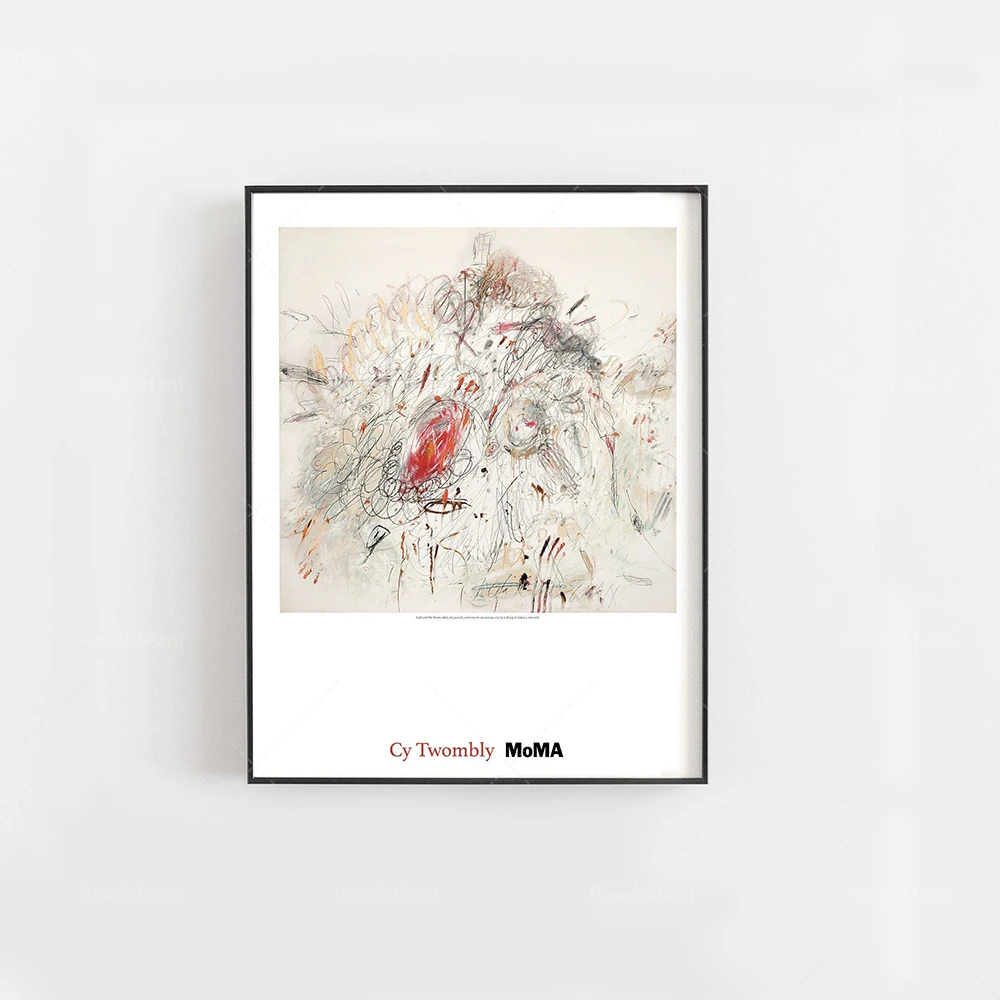 CY Twombly abstract art print, Twombly SFMOMA poster, CY Twombly abstract poster, abstract wall art