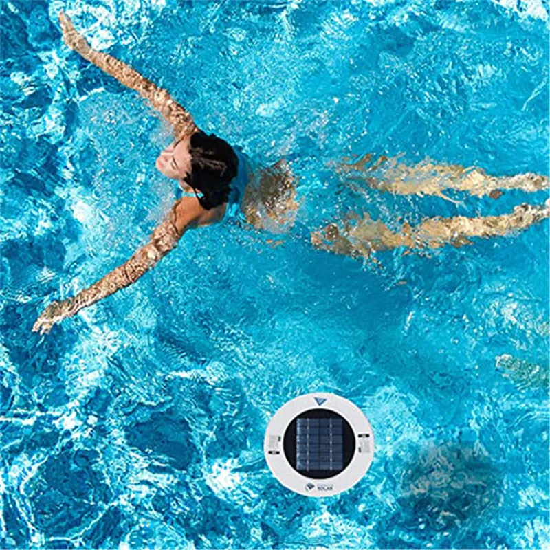 Solar Pool Ionizer Solar Powered Pool Cleaning Tool Automatic Pools Cleaner Ionizer for All Pools Outdoor Tubs Water Purifier