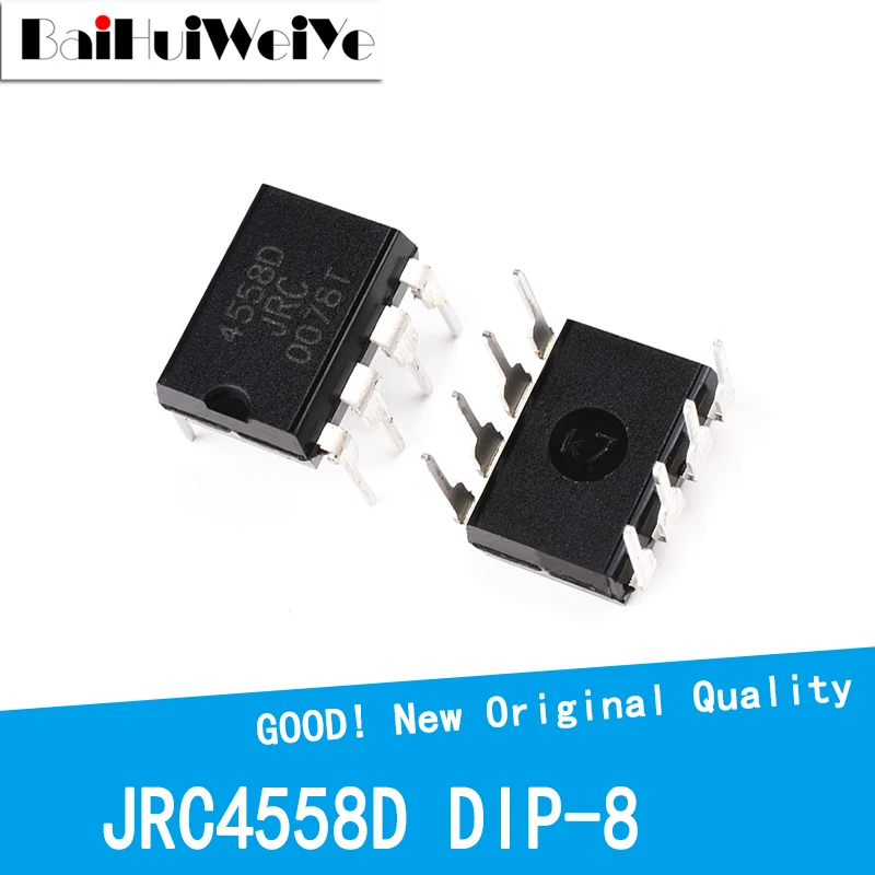 10PCS/LOT 4558D DIP8 RC4558P JRC4558D DIP RC4558 4558 JRC4558 DIP-8 New Original Good Quality Chipset